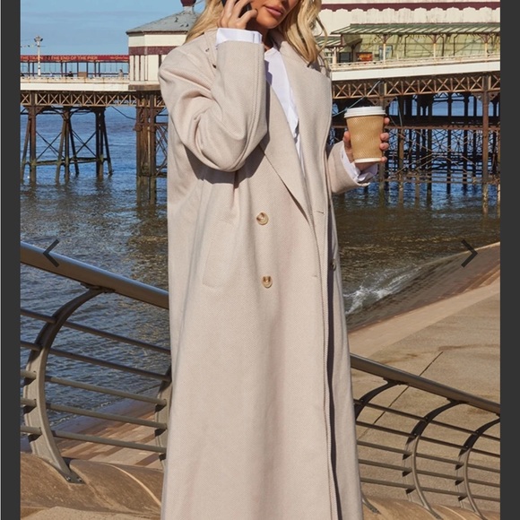 PLT Stone textured wool coat - Picture 3 of 4